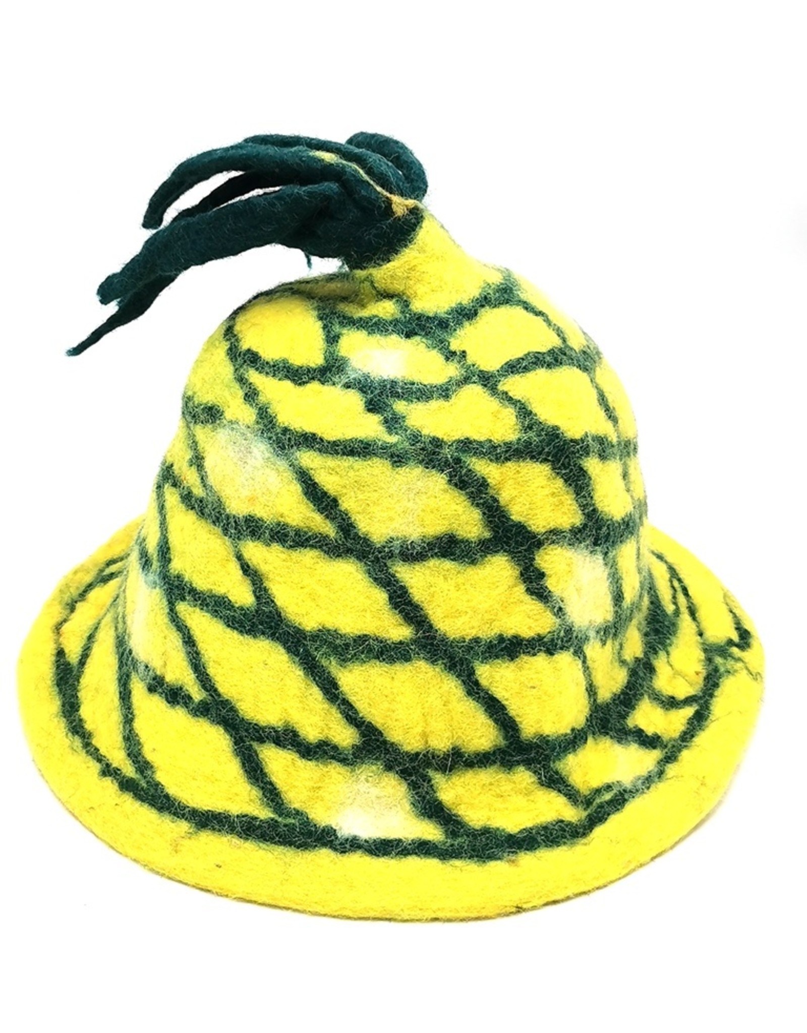 Trukado Miscellaneous - Vilten hoed "Ananas" handgevilt 100% wol