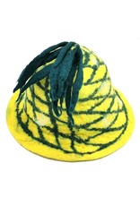 Trukado Miscellaneous - Vilten hoed "Ananas" handgevilt 100% wol