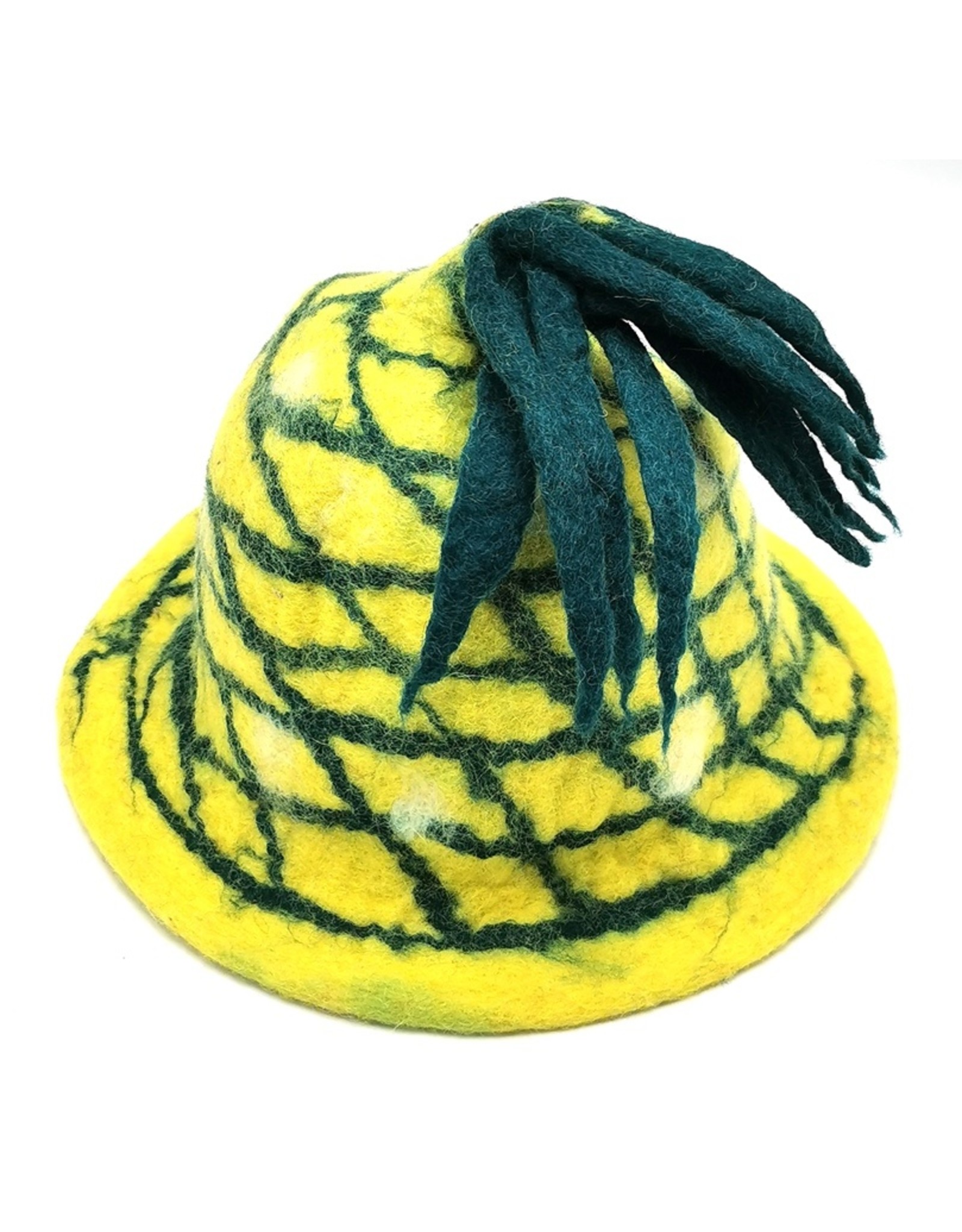 Trukado Miscellaneous - Felt hat "Pineapple" hand felted 100% wool