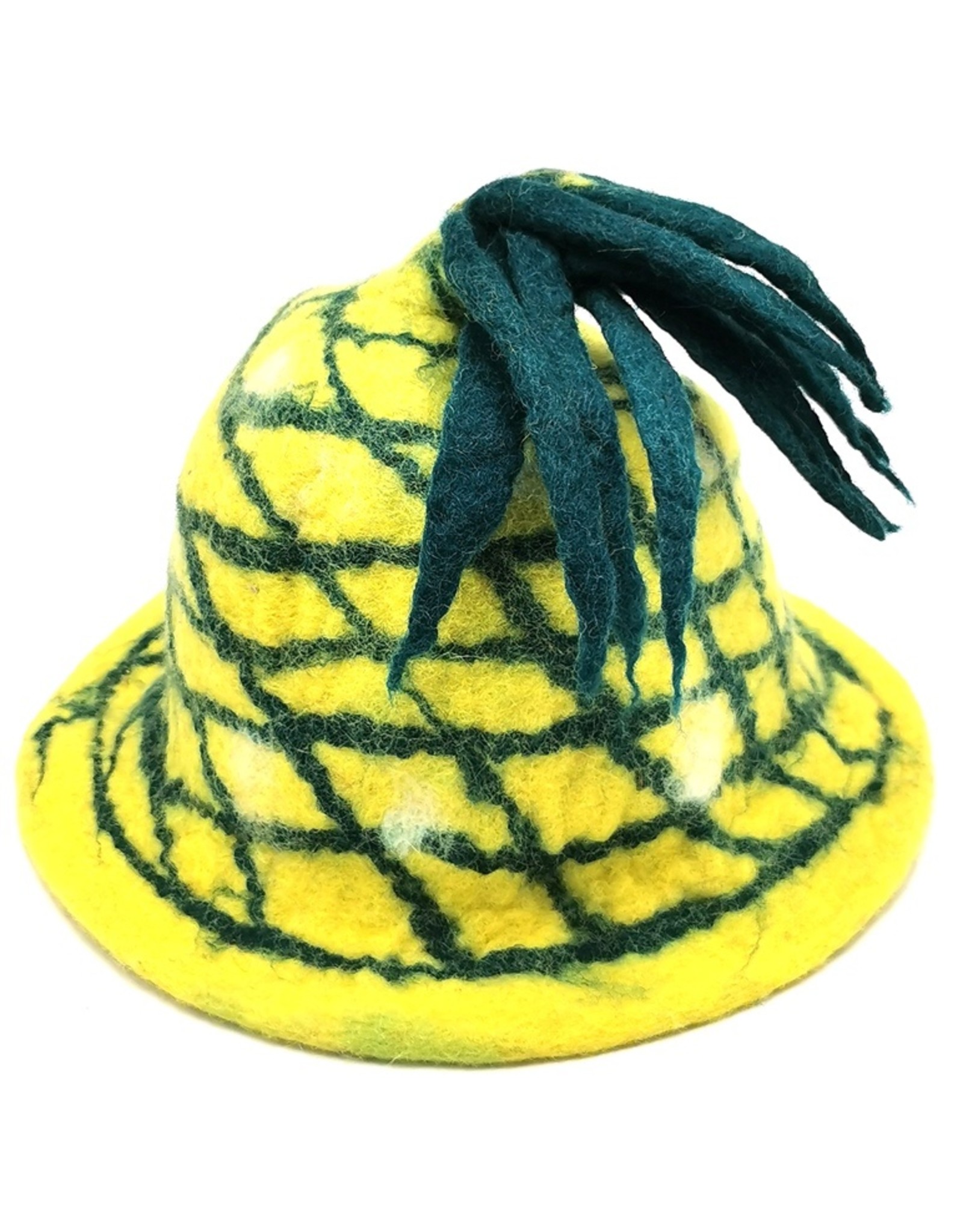 Trukado Miscellaneous - Vilten hoed "Ananas" handgevilt 100% wol