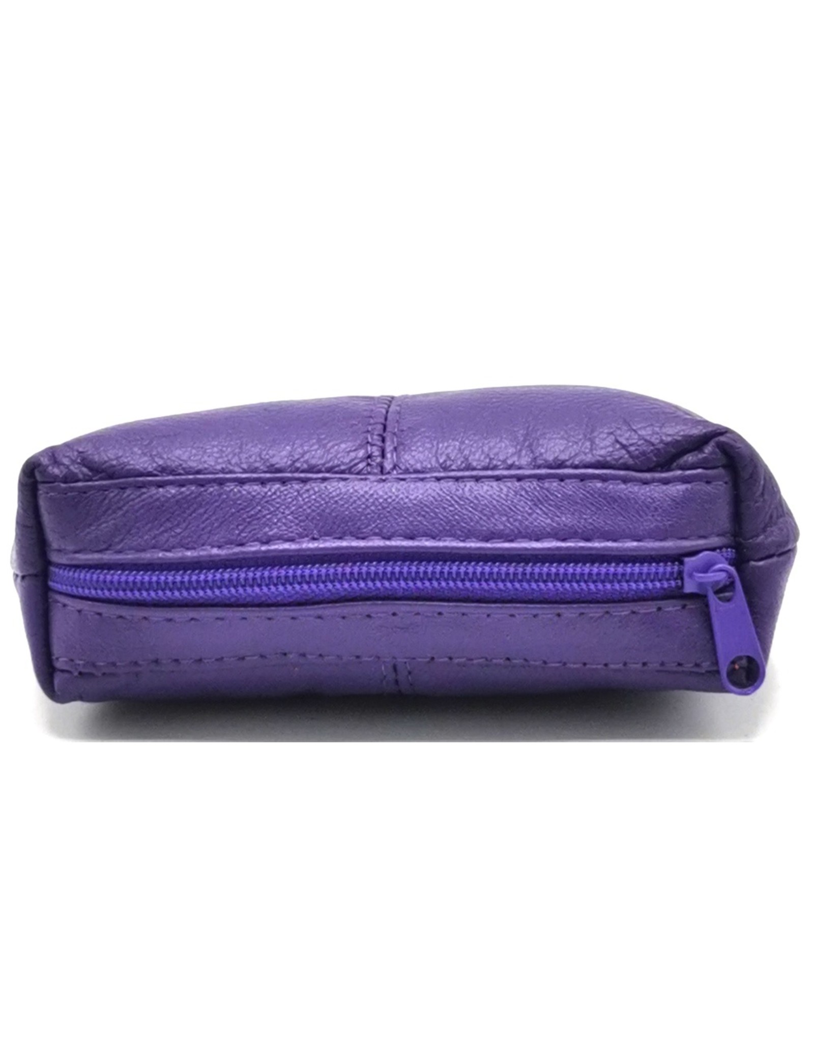 BestBull Leather Wallets - Clasp wallet Purple genuine leather