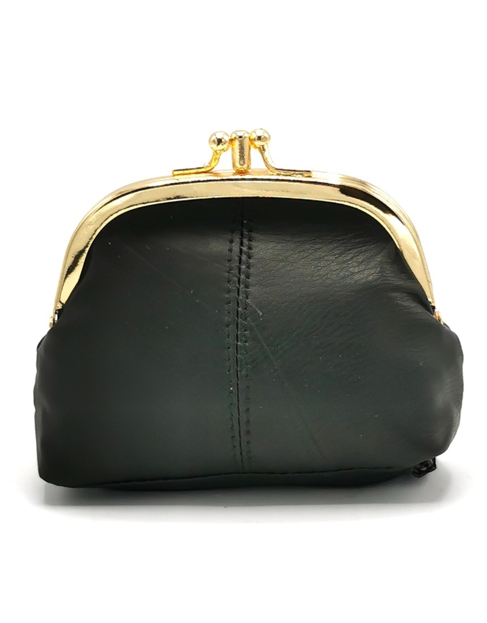 Trukado Leather Wallets -  Clasp wallet Black genuine leather