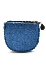 Trukado Fantasy bags and wallets - Felt wallet "Flowers" half-round