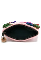 Trukado Clutches and wallets -  Felt wallet "Flowers" pink