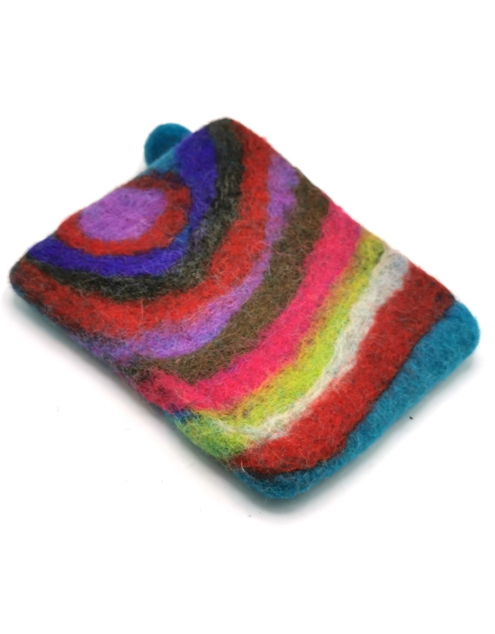 Trukado Fantasy wallets - Felt wallet "Rainbow" 100% wool