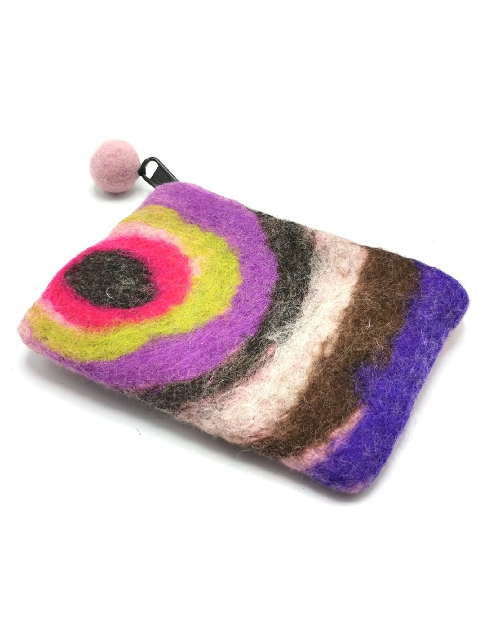 Trukado Fantasy wallets - Felt wallet "Rainbow" 100% wool