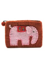 Trukado Avondtassen, clutches en portemonnees -  Vilten Portemonnee "Olifant"