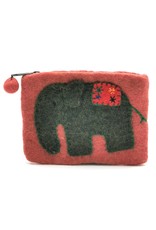 Trukado Avondtassen, clutches en portemonnees -  Vilten Portemonnee "Olifant"