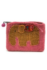 Trukado Avondtassen, clutches en portemonnees -  Vilten Portemonnee "Olifant"