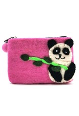 Trukado Clutches and wallets -  Felt wallet "Panda"