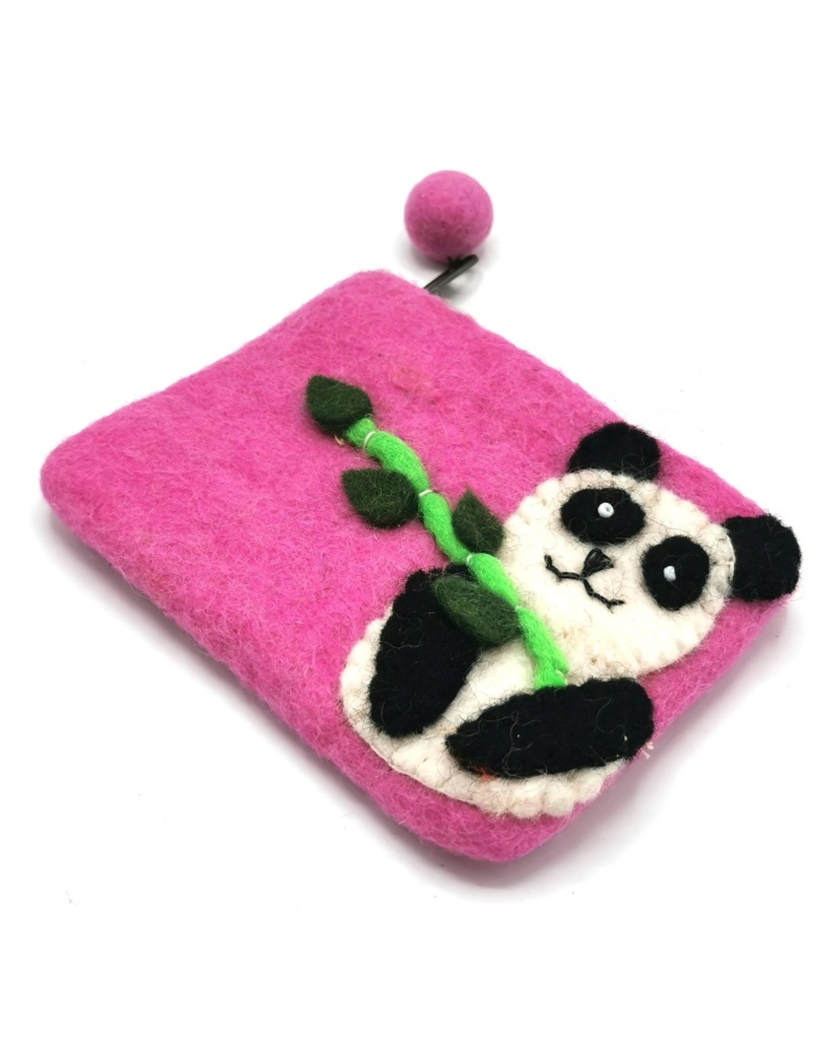 Trukado Clutches and wallets -  Felt wallet "Panda"