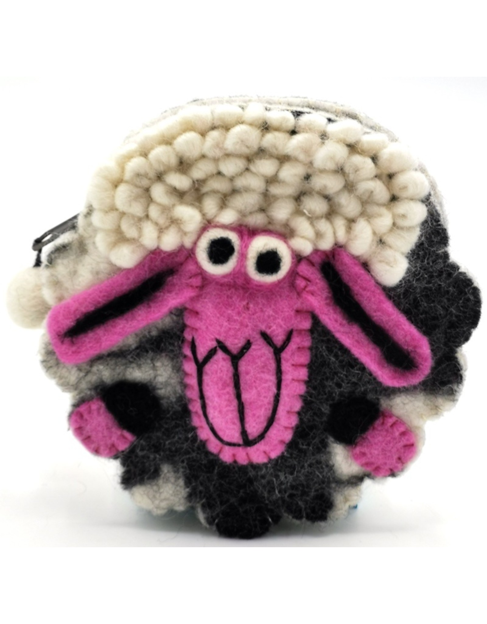 Trukado Avond tassen, Clutches en Portemonnees - Vilten Portemonnee "Schaap"