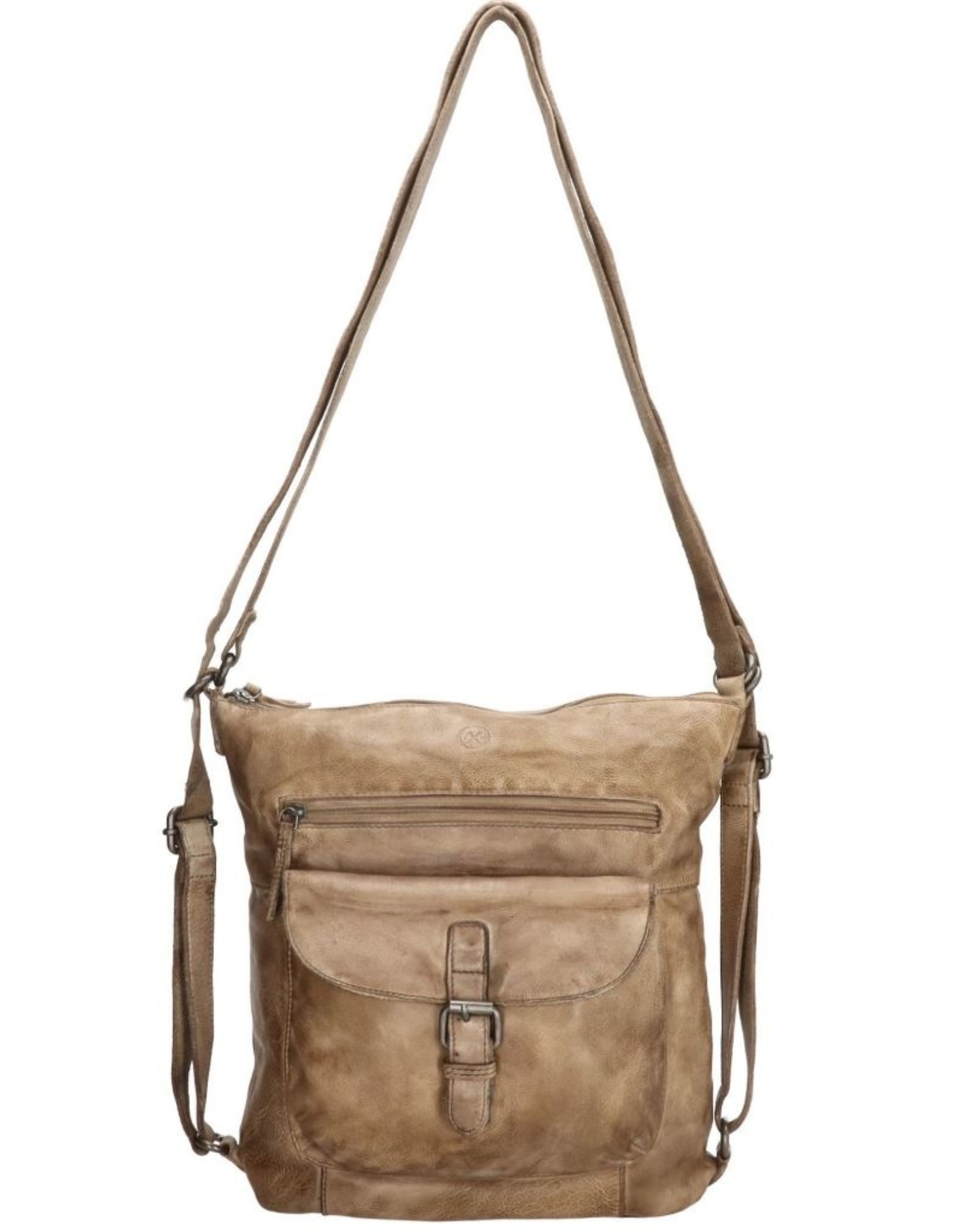Hide & Stitches Leather backpacks Leather shoppers - Hide & Stitches Paint Rock Backpack-Shoulder bag sand