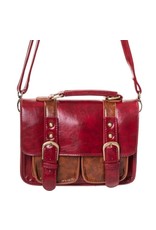 Banned Retro bags Vintage bags - Banned Leila Vintage shoulderbag (red-tan)