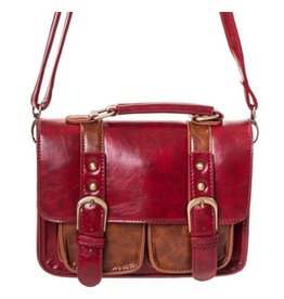 Banned Banned Leila Vintage shoulderbag (red-tan)