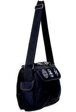 Banned Gothic bags Steampunk bags - Banned Pentagram Denim Messenger bag  black