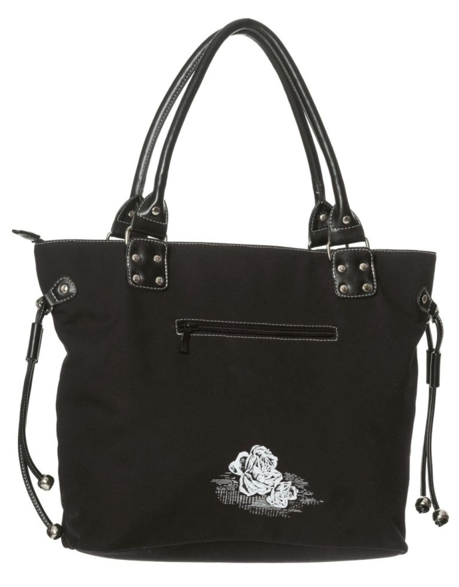 Banned Gothic bags Steampunk bags - Banned Back in Black Skulls Tote Bag