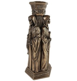 Veronese Design Three Grim Reapers Candle Stand 21cm