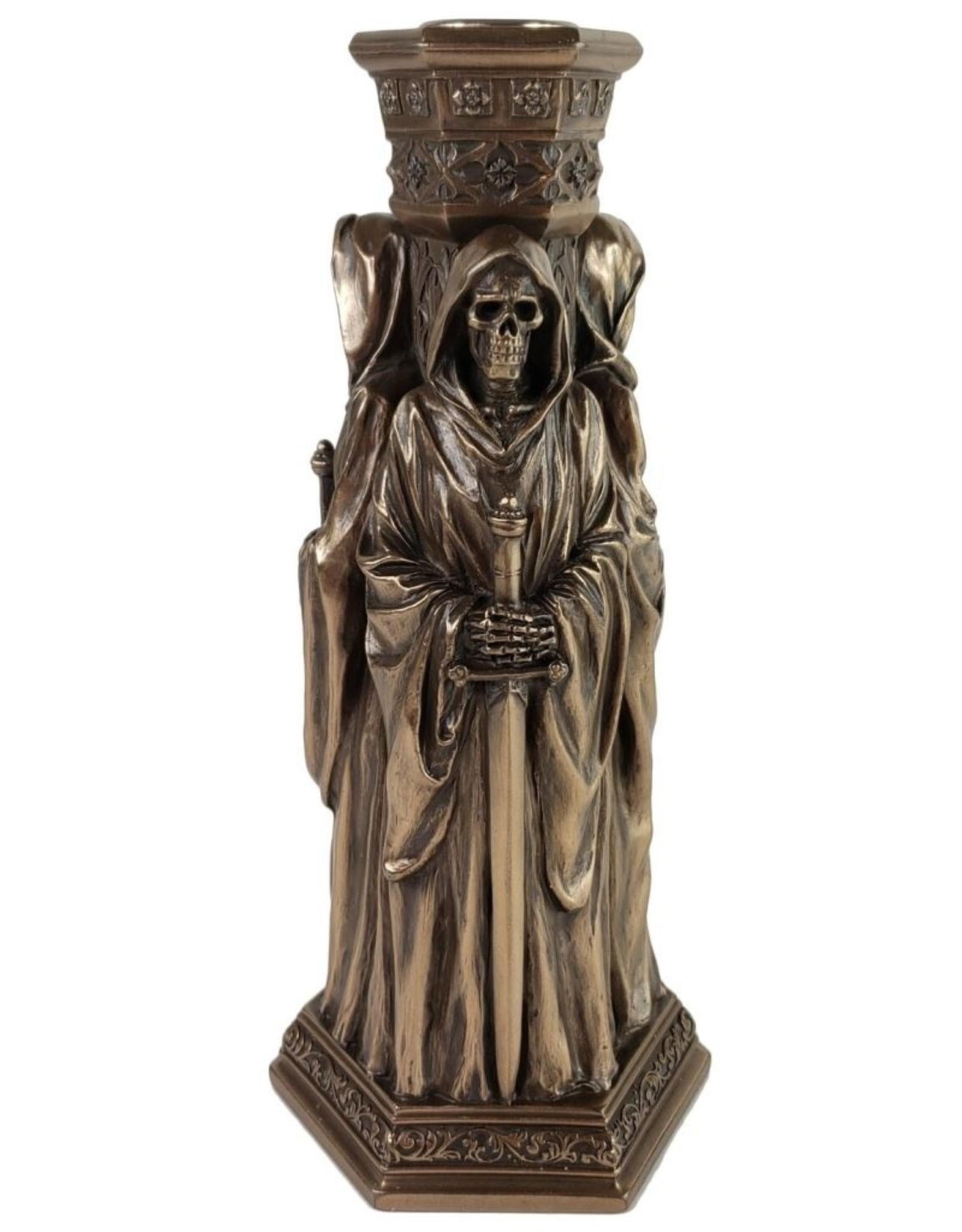 Veronese Design Giftware & Lifestyle - Three Grim Reapers Candle Stand 21cm