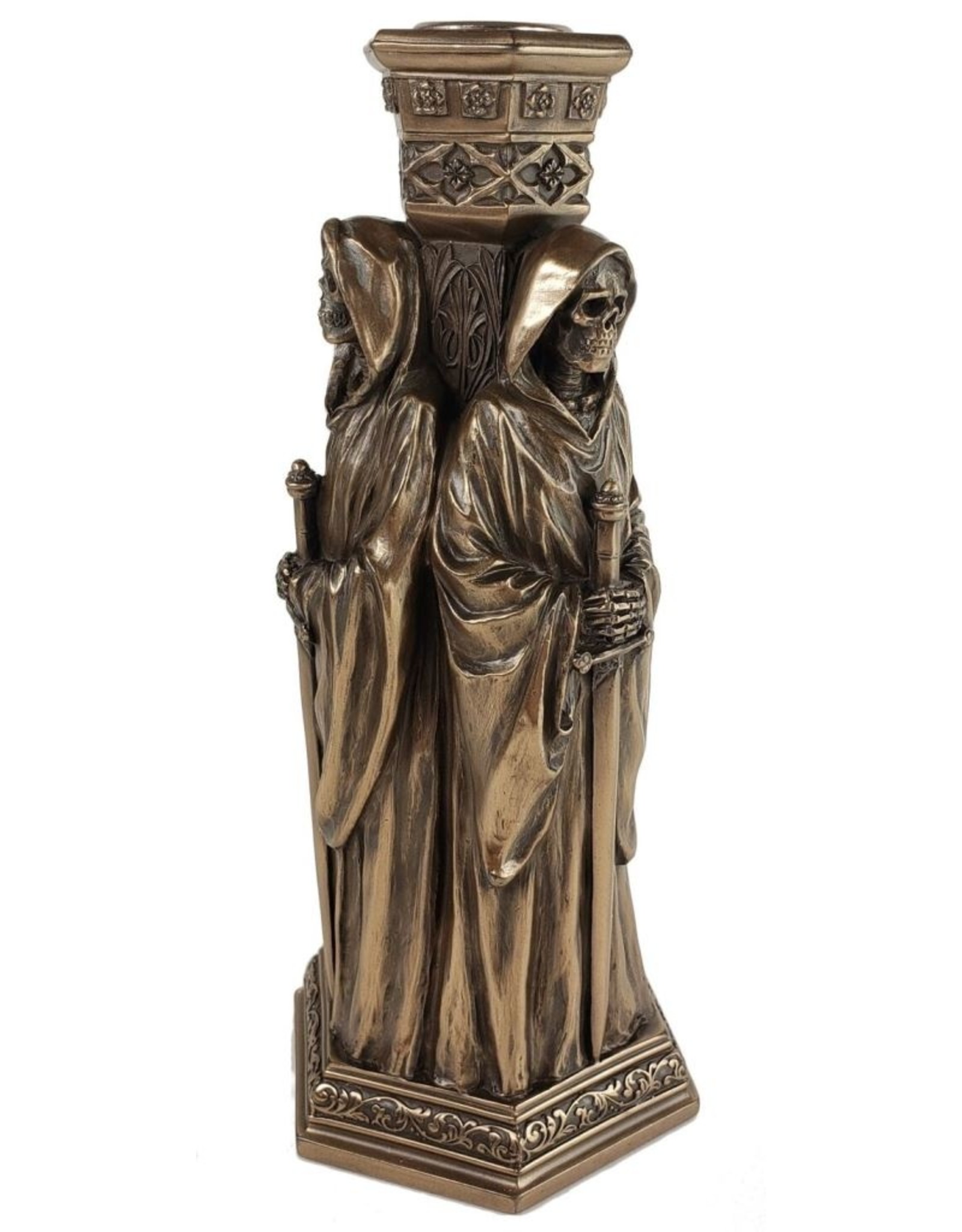 Veronese Design Giftware & Lifestyle - Three Grim Reapers Candle Stand 21cm