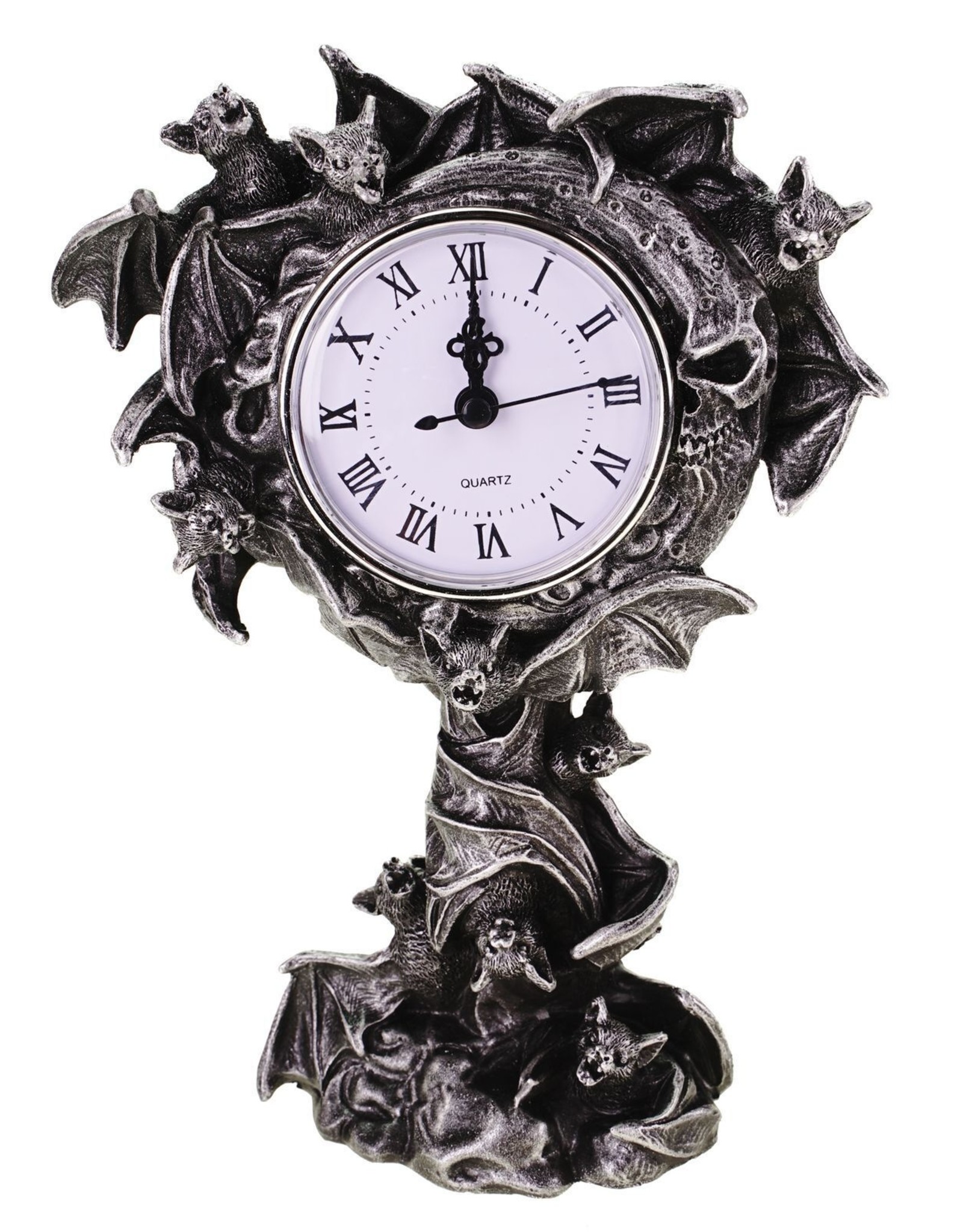 VG Reapers, skulls and dragons - Bats Gothic Clock 25cm