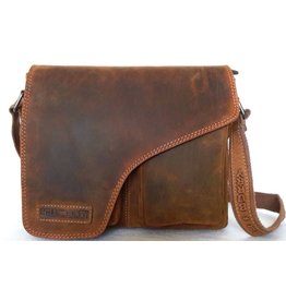 HillBurry Hillburry leather shoulder bag vintage look (medium)