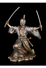 Veronese Design Giftware & Lifestyle - Japanese Samurai with Katana bronzed statue