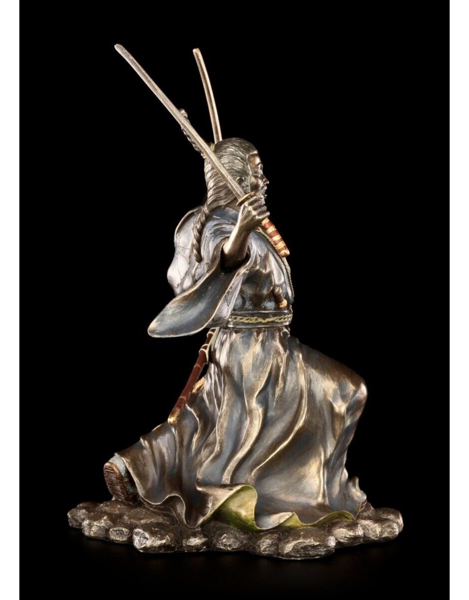 Veronese Design Giftware & Lifestyle - Japanese Samurai with Katana bronzed statue