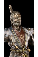 Veronese Design Giftware & Lifestyle - Japanese Samurai with Katana bronzed statue