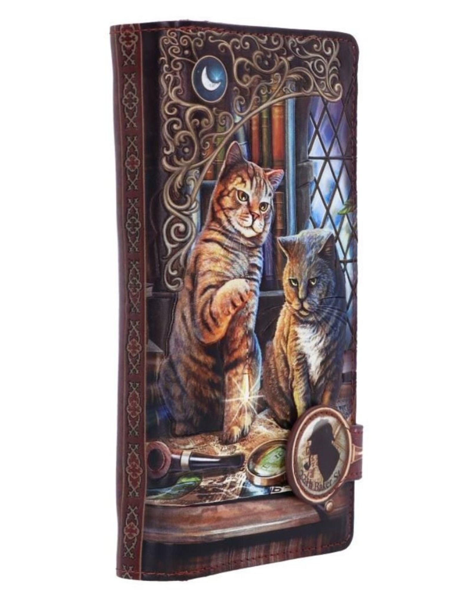 NemesisNow Gothic wallets and purses - Lisa Parker Purrlock Holmes Embossed Purse Cats