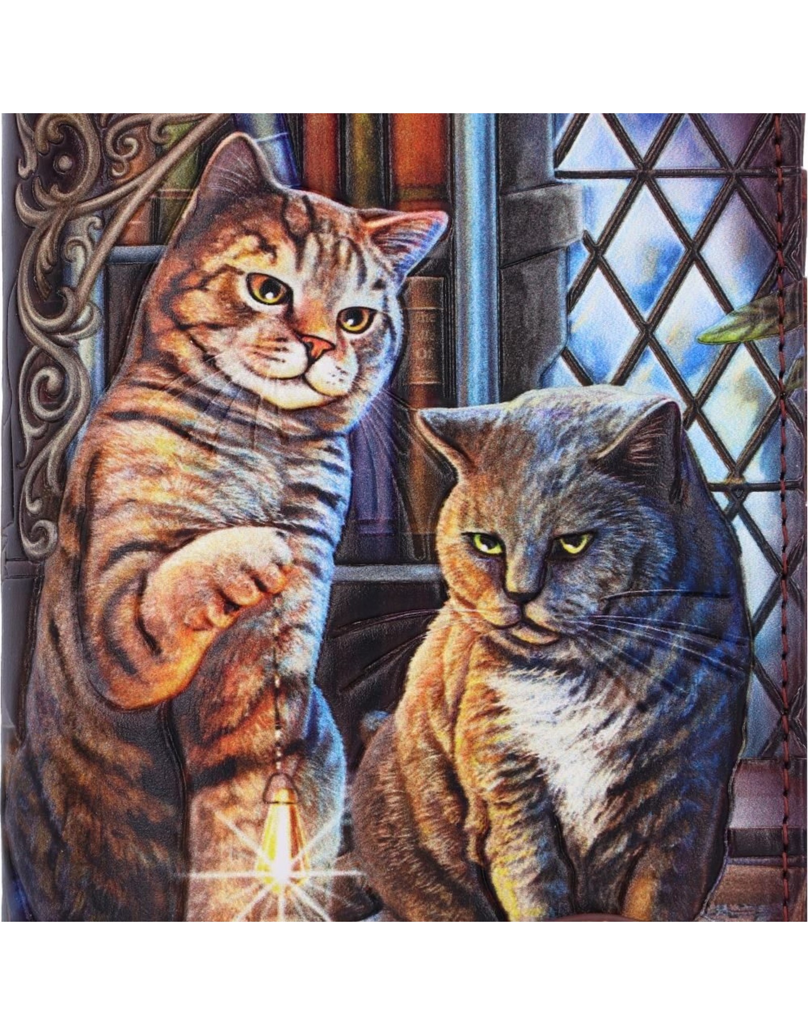 NemesisNow Gothic portemonnees - Lisa Parker Purrlock Holmes portemonnee met reliëf Katten