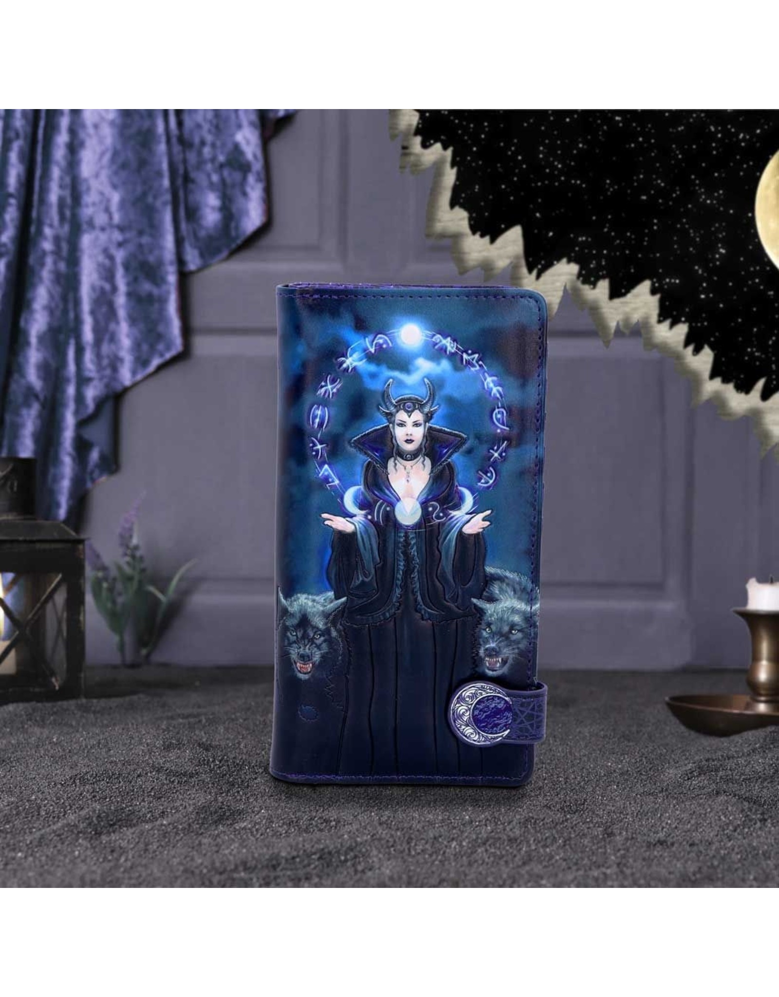 NemesisNow Gothic wallets and purses - Moon Witch Embossed Purse Anne Stokes
