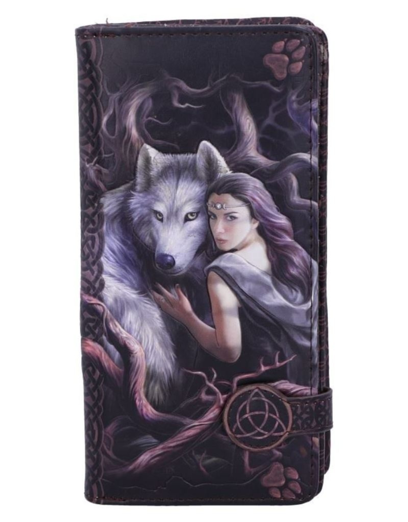 NemesisNow Gothic wallets and purses - Soul Bond Wolf Embossed Purse Anne Stokes