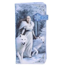 NemesisNow Winter Guardians Wolf Embossed Purse Anne Stokes