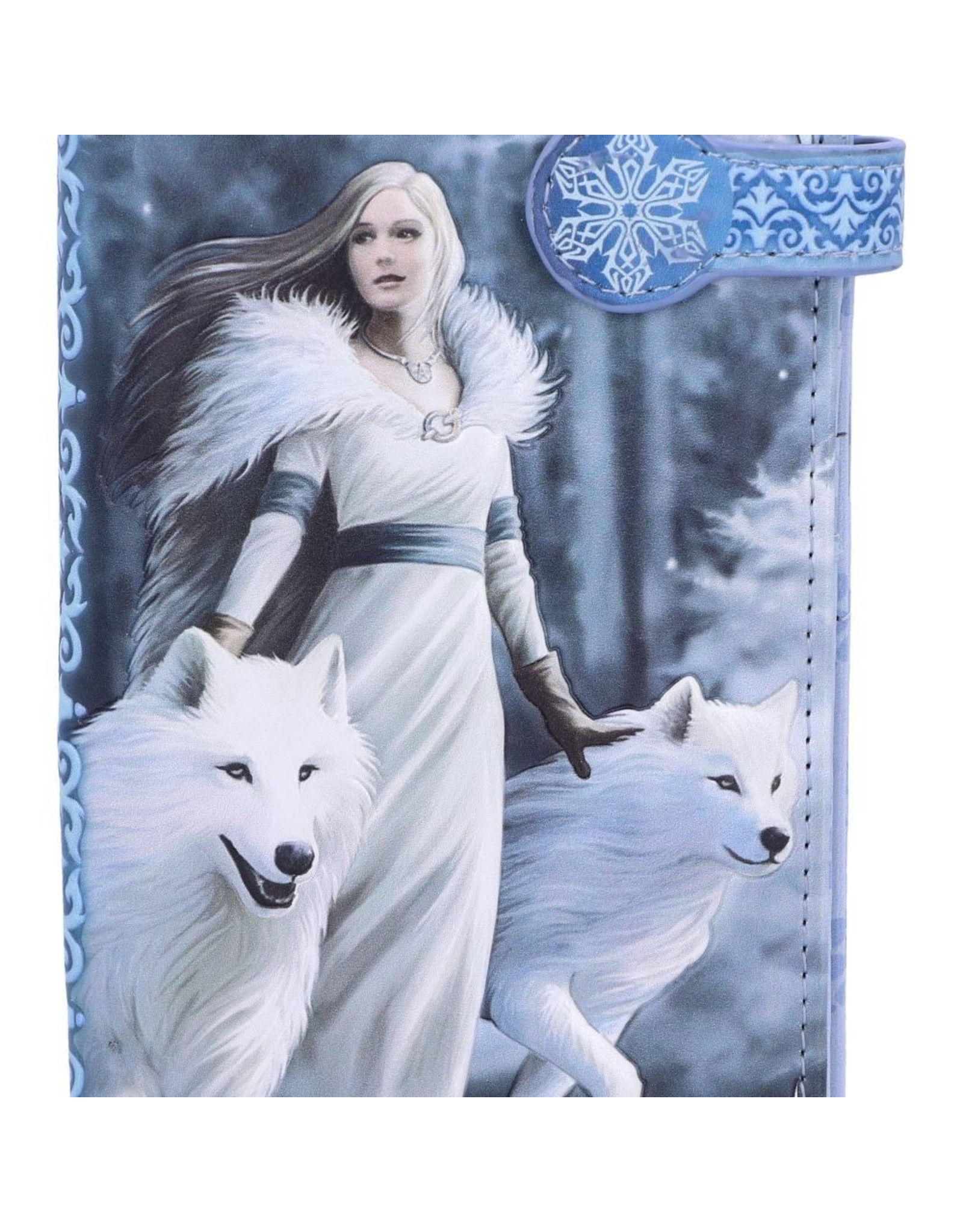 NemesisNow Gothic portemonnees - Winter Guardians Wolf reliëf Portemonnee Anne Stokes