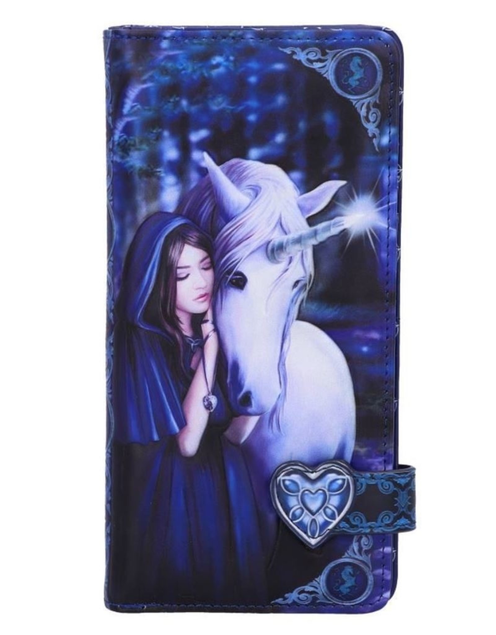 NemesisNow Gothic wallets and purses - Anne Stokes Solace Embossed Purse Gothic Unicorn Wallet