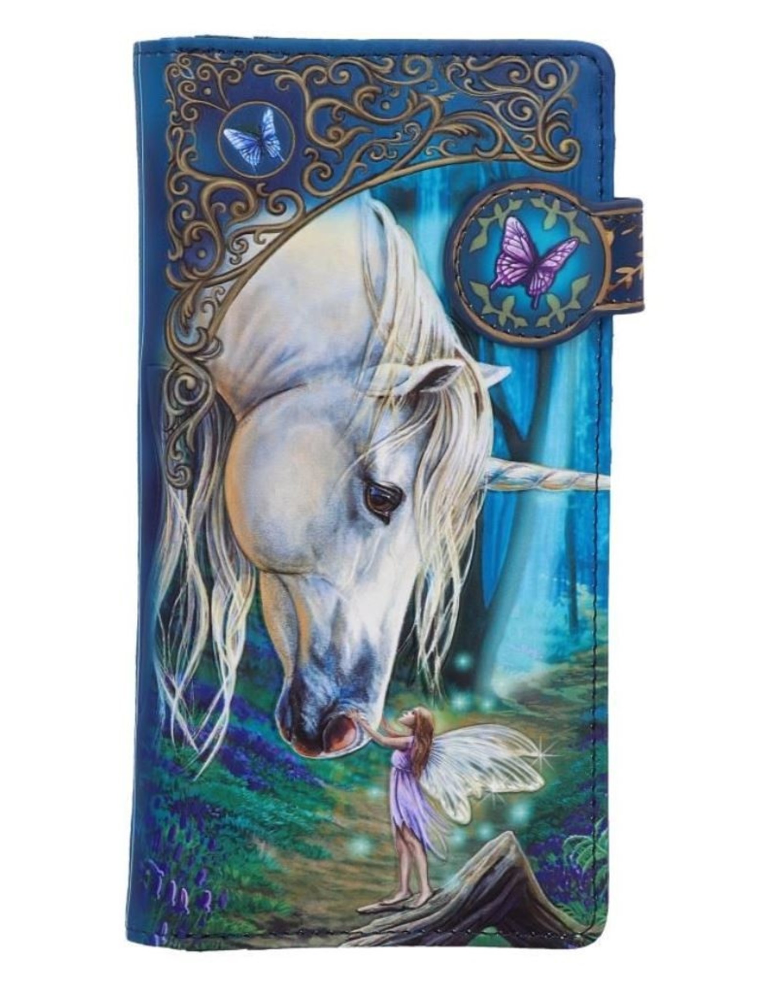 NemesisNow Gothic portemonnees - Lisa Parker Fairy Whispers reliëf portemonnee Unicorn en Fee