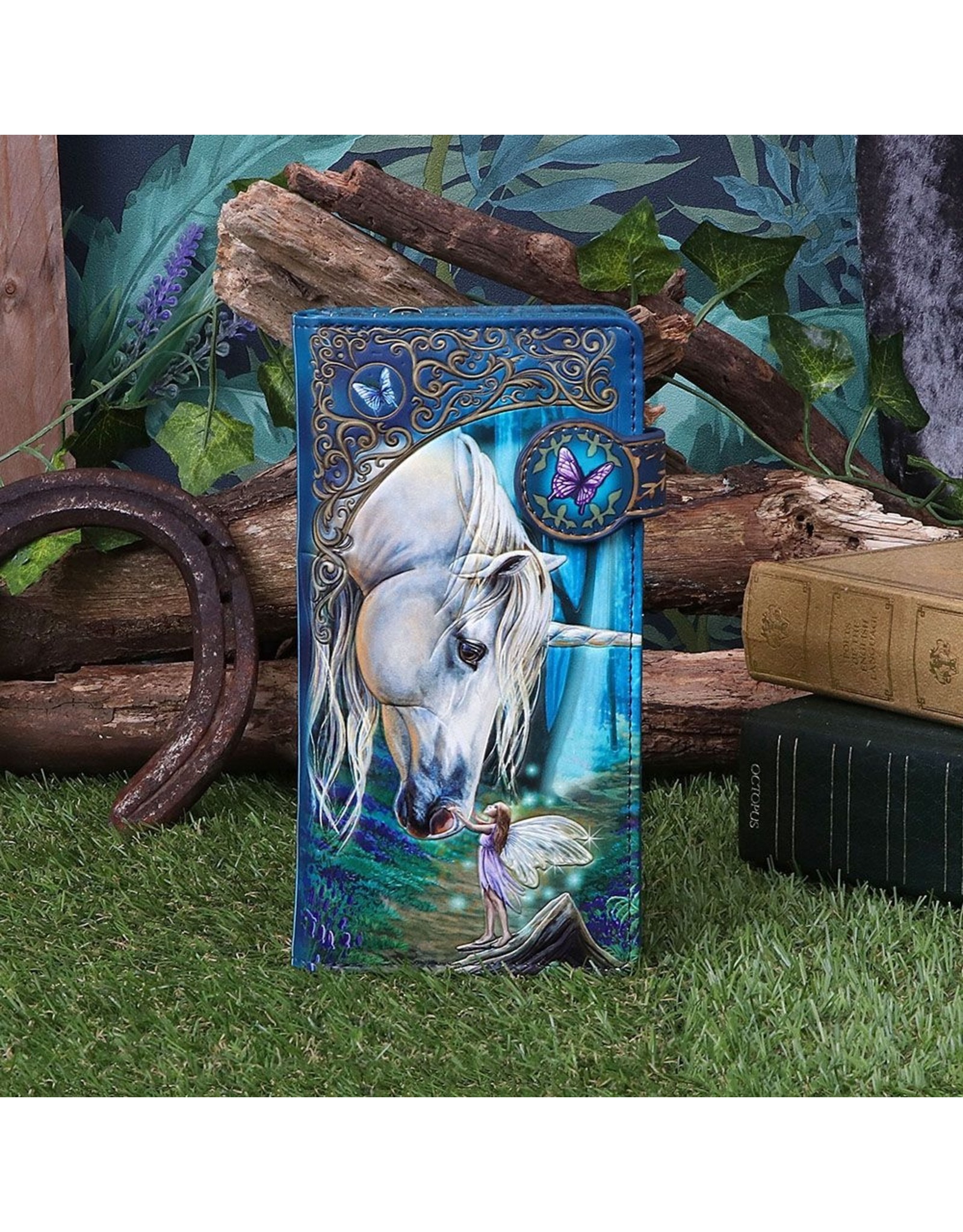 NemesisNow Gothic wallets and purses - Lisa Parker Fairy Whispers Embossed Purse Unicorn and Fairy