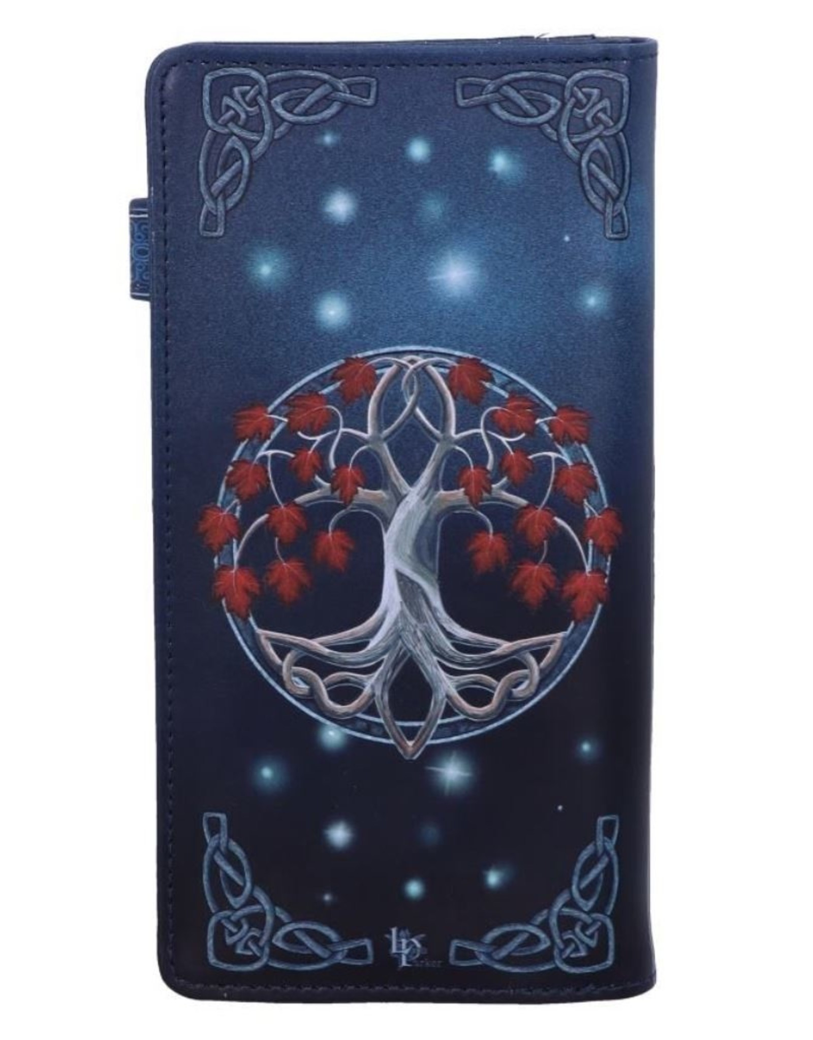 NemesisNow Gothic wallets and purses - Lisa Parker Guardian of the Fall White Autumn Wolf Embossed Purse
