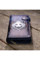 NemesisNow Gothic wallets and purses - Lisa Parker Guardian of the Fall White Autumn Wolf Embossed Purse