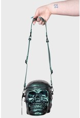 Killstar Gothic bags Steampunk bags - Killstar skull bag Grave Digger Green Oil Slick