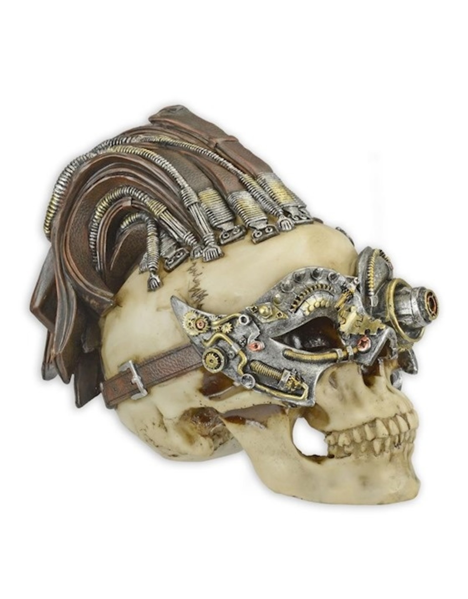 Trukado Skulls - Stempunk  Masked Skull with Dreads large