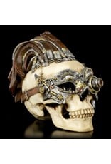 Trukado Skulls - Stempunk  Masked Skull with Dreads large