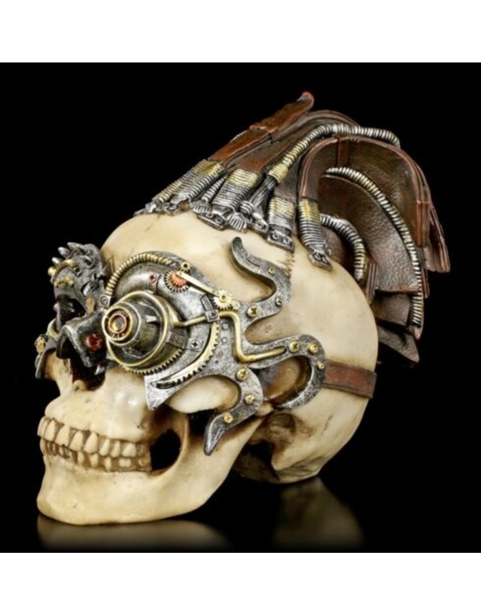 Trukado Skulls - Stempunk  Masked Skull with Dreads large