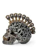 Trukado Skulls - Gothic Baroque Skull with a Key and Lock Mohawk large