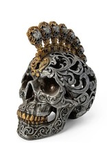Trukado Skulls - Gothic Baroque Skull with a Key and Lock Mohawk large