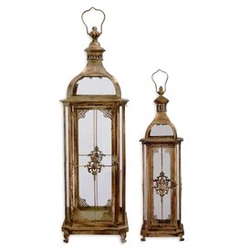 Trukado A Pair of Tin Lanterns Baroque