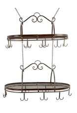 Trukado Miscellaneous - Iron Pot and Pan Rack Herbs Rack Large