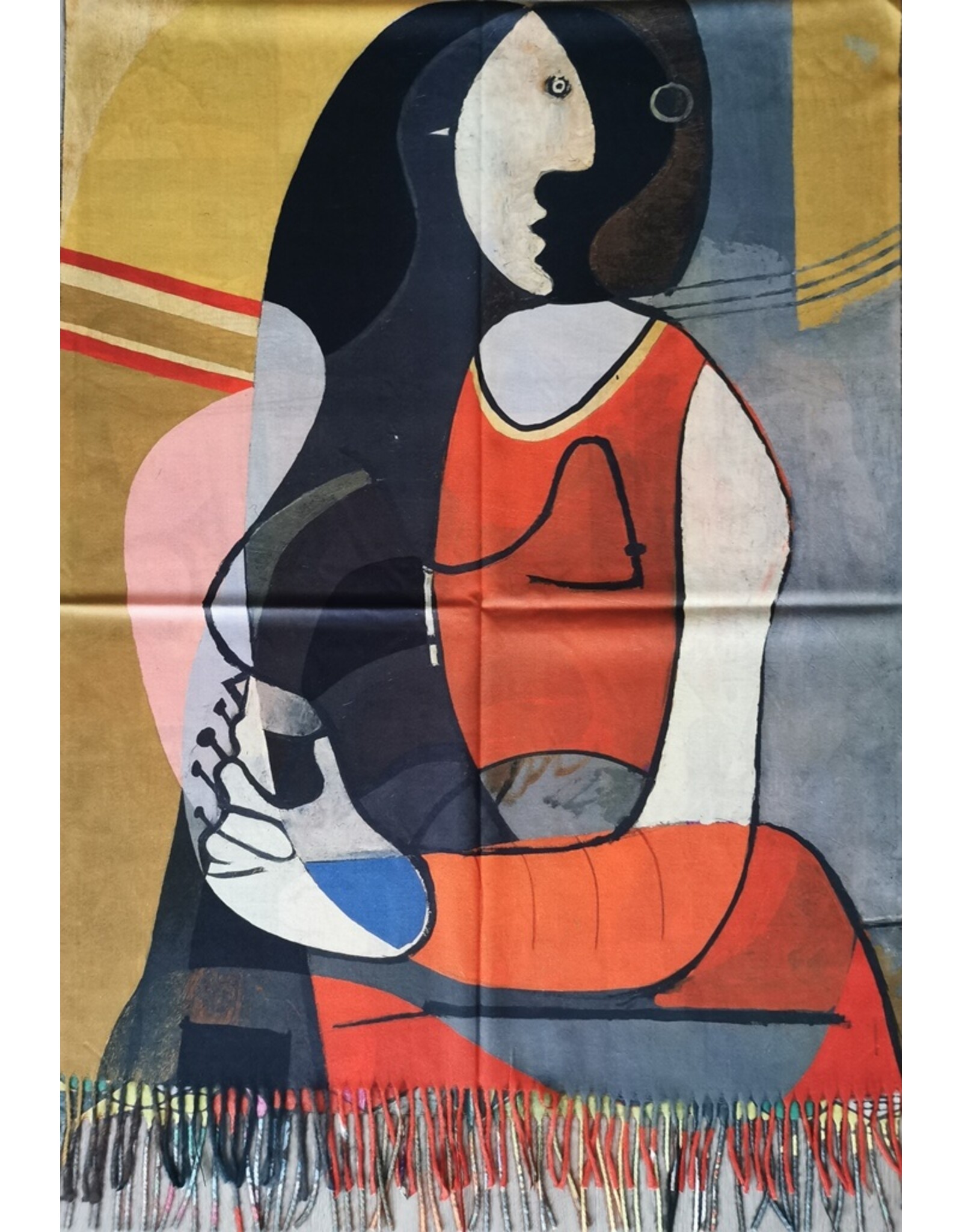 Miscellaneous - Pablo Picasso shawl Seated Woman double sided print