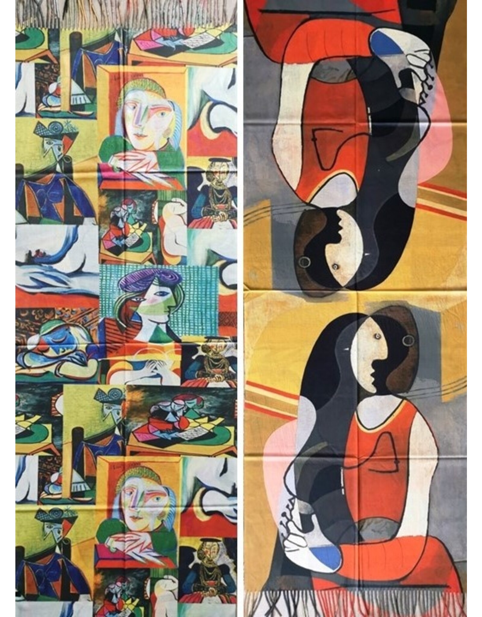 Miscellaneous - Pablo Picasso shawl Seated Woman double sided print